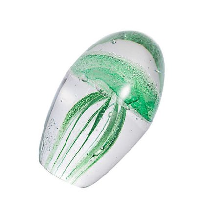 Krystal Vandmand Ornament til Dekoration 1 stk. Livagtig Figur Grøn Bordplade Skulptur (LGL)