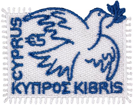 Cypern - Fredsdue/Dove of Peace - Postfrisk broderet miniark
