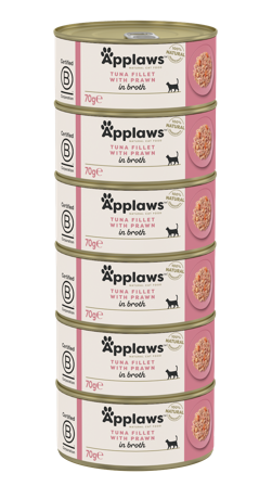 Applaws - Tunfiskfilet og reker 70 g x 24 - Katt - Kattefôr & kattemat - Våtfôr og våtmat - ZOO.no