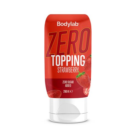 Bodylab Zero Topping Strawberry 290 ml, Helse & Madvarer, Sukker & Sødemidler, Sirup & Topping