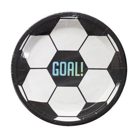 Tallrikar Fotboll 8-Pack - Fotboll Kalas Dekoration - Kalaslagret.se