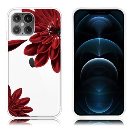 Deco iPhone 12 Pro Max kotelot - Punainen Kukka Red