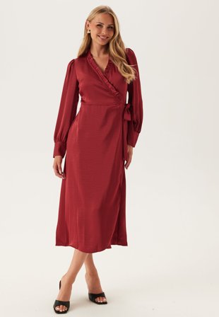 Object Collectors Item-Objchilli L/S WRAP DRESS WRAP-36