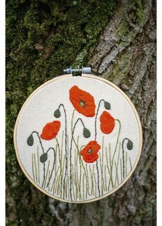 Stickpackung Bild Mohn