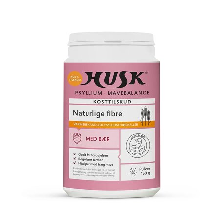 HUSK Psyllium Mavebalance Psyllium Mavebalance med Bær 150 g, Helse & Madvarer, Kosttilskud, Fordøjelse & Fibre