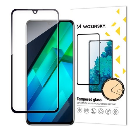 Wozinsky Full Glue karkaistu lasi Infinix Note 12 G96 Full näytönsuoja Musta (kotelo ystävällinen)