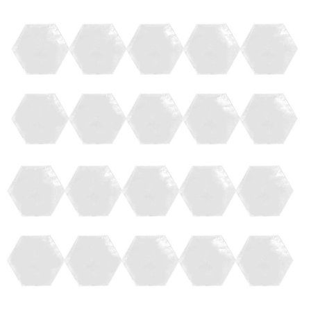 20 stk. Gennemsigtige Akryl Hexagon Blanke Pladskort Bryllup Dekoration