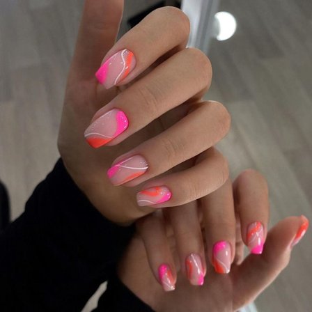 Falske negler middels lengde 2 2