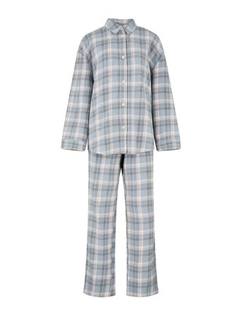 Becksöndergaard Flannel Pyjamas Set - Blue - XS