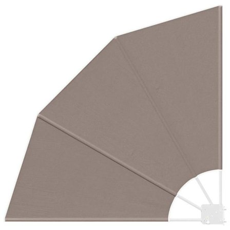 Sekretessskärm för balkong - vidaXL - 115x115 cm - Taupe - Polyester - Fällbar - Vädertålig
