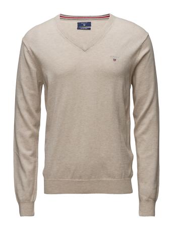 Cotton Wool V-Neck Strikkegenser V-krage Creme GANT*Betinget Tilbud