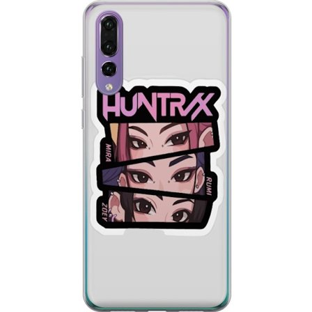 Yhteensopiva Puhelinkuori Huawei P20 Pro K-pop-inspiroitunut futuristinen tyttöryhmä neonvaloissa ja kosminen sci-fi-kohtaus