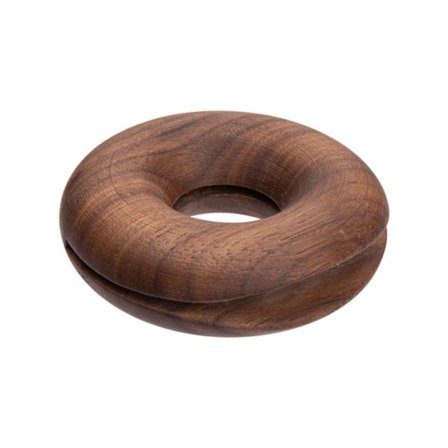 Påske klip - donut - sort valnød