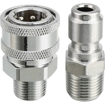 Högtryckstvätt Snabbkopplingsadapter Kit, 9,5 mm Hankontakt, 5000 Psi 3/8'' Snabbkopplingskit - hane