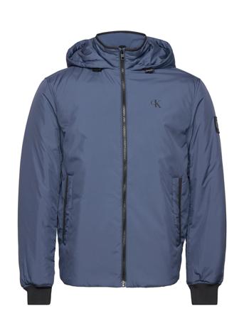 Hooded Harrington Jacket Vuorillinen Takki Topattu Takki Sininen Calvin Klein Jeans