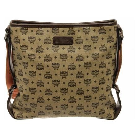 MCM Pre-owned, Pre-owned Cross Body Bags Bruin, Dames, Maat:ONE Size