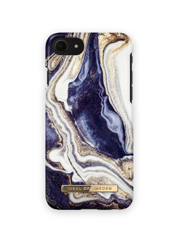 Fashion Case iPhone 7 Golden Indigo marble
