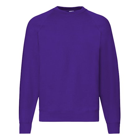 Fruit Of The Loom Raglanärm Belcoro Sweatshirt S Lila