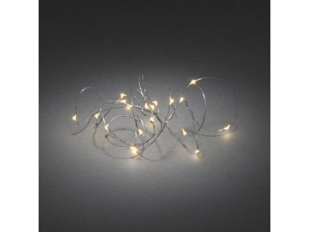 KONSTSMIDE Ljusslinga 20 amber LED 1,9m silver - Lyreco - Kontorsmöbler och inredning - Lampor och belysning - Ljusslingor