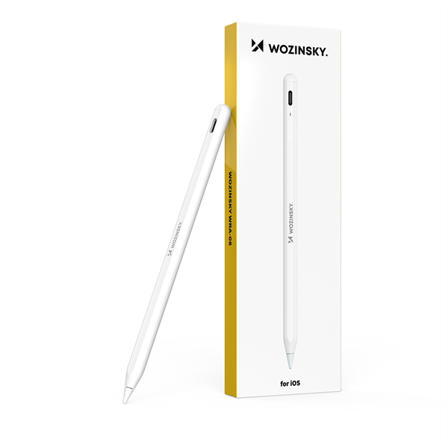 Wozinsky WRA-08 Stylus for iPad USB-C hurtiglading - hvit