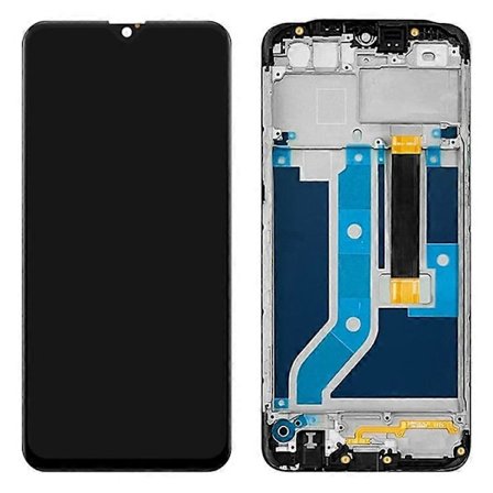 Kompatibel med Oppo A12 / A12s Grade S OEM LCD-skjerm og digitizersamling + rammedel (uten logo)