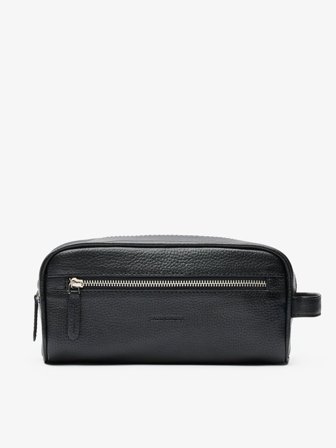 John Henric Men's Black Toiletry Bag Genova Size Onesize