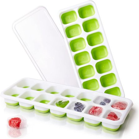 Muotti jääpaloille kesää varten | Pinottavat ja tilaa säästävät jääpalamuotti, 2 pakkausta |