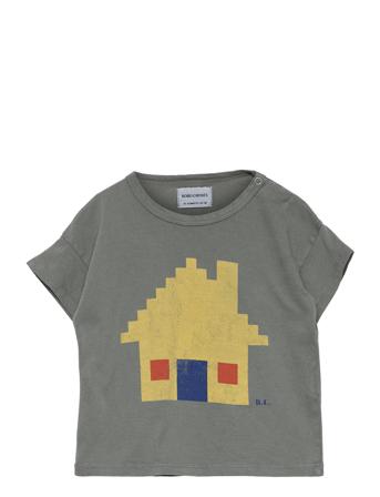 Brick House Short Sleeve T-Shirt Grey Bobo Choses