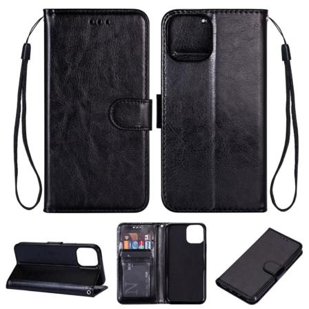 Iphone 11 Pro Max - Plånboksfodral - Svart Black Svart