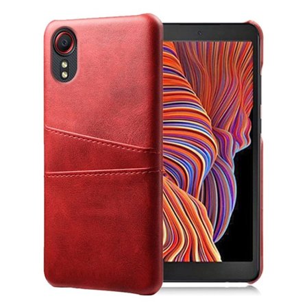 Dual Card Suojakotelo Samsung Galaxy Xcover 5 - Punainen