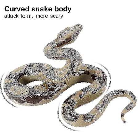 Halloween Prank Rekvisit Falsk Slange Pyon Slange Legetøj Gummi Slange Figur