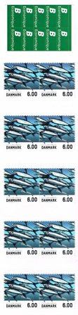 Danmark - Fisk - Postfrisk hæfte 10 x 6 kr
