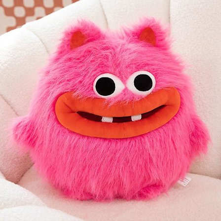 Ugly Doll Series Rød Stor Munn Monster Plysjdukke Frukt Og Grønnsak Løk Ingefær Hvitløk Ugly Morsom Gave(stor 0,65 kg,Rosa pelsmonster)