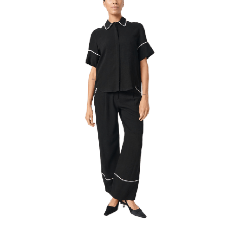 Soaked In Luxury SLGuilia Shirt Skjortor Dam Svart S