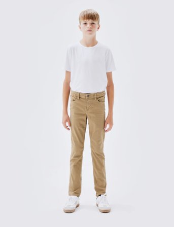 name it Nkmtheo Xslim Twi Pant 1111-Tp Noos - Beige - 110