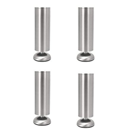 Justerbara möbelben i rostfritt stål