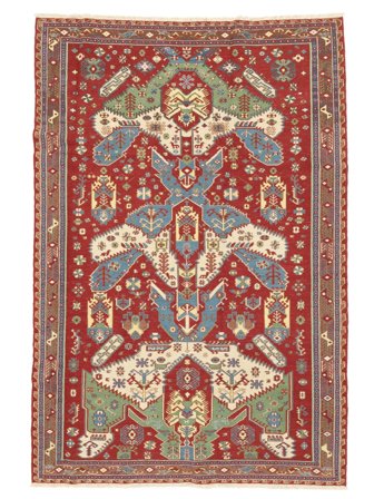 Kilim Suzani Rug 162X242 Dark Red/Dark Yellow Wool, Afghanistan