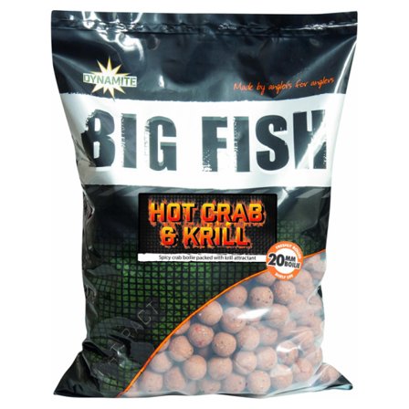 Dynamite Baits Big Fish Hot Crab & Krill Boilies 1,8kg - 15mm
