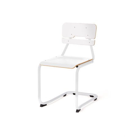 Klassenzimmerstuhl LEGERE II, H 450 mm, weiß, weiß