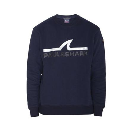 Paul & Shark Sweatshirt With Logo , Blauw , Heren , Maat: M