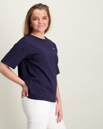 GANT Shield SS Slub T-Shirt Blå T-skjorter Jente - Kids Brand Store