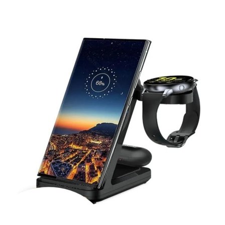 Trådløs ladere 3 i 1 For Galaxy Watch 5 Pro Rask Ladestasjon For Samsung Galaxy klokke