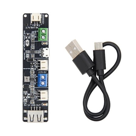 T-BAT Batteriholder CN3065 Power Chip Solcellelading Kan Brukes med 18650 Batteri Utviklingskort