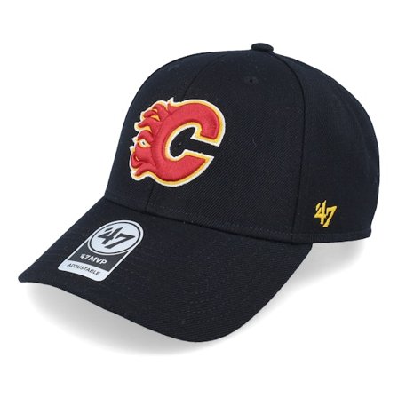 47 Brand - NHL Black adjustable Czapka Z Daszkiem - Calgary Flames Mvp Black Adjustable @ Hatstore