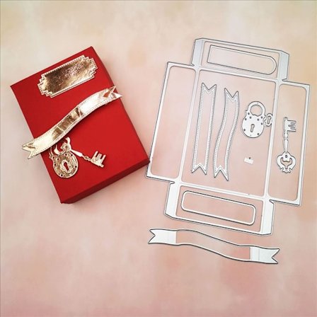 Gaveæske Skabeloner Scrapbooking Skabeloner til Papiralbum Papirkort Kreativ Gave