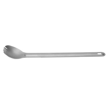 Lett Langt Håndtak Titanium Spork/Skje Metall Bestikksett for Utendørs Camping Langt Håndtak Skje og Gaffel