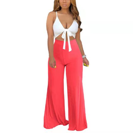 Kvinnor Med Hög Midja Bottom Solid Color Loungewear