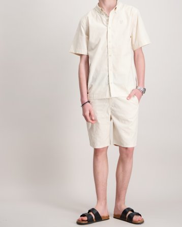 Lyle & Scott Linen Short Beige Shorts Gutt - Kids Brand Store