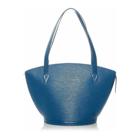 Louis Vuitton Vintage, Pre-owned Bag Blauw, Dames, Maat:ONE Size,leather