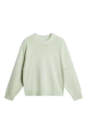J.Lindeberg - Eddy Cotton Wool Crew Neck - Grön - Man - M